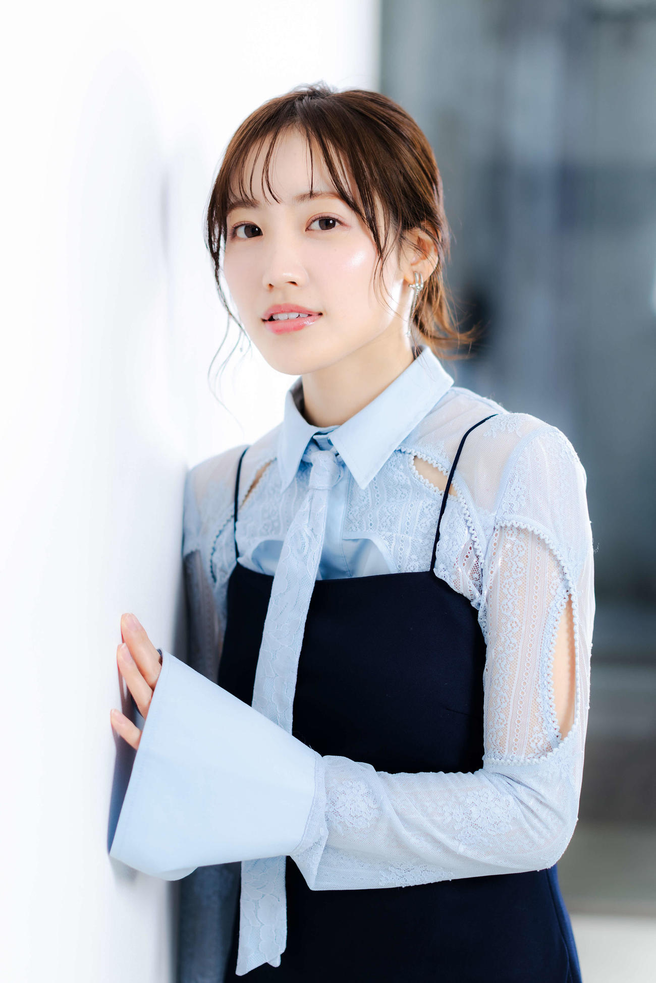 ファースト写真集「まつりの時間」について語った櫻坂46松田里奈(撮影・河田真司)