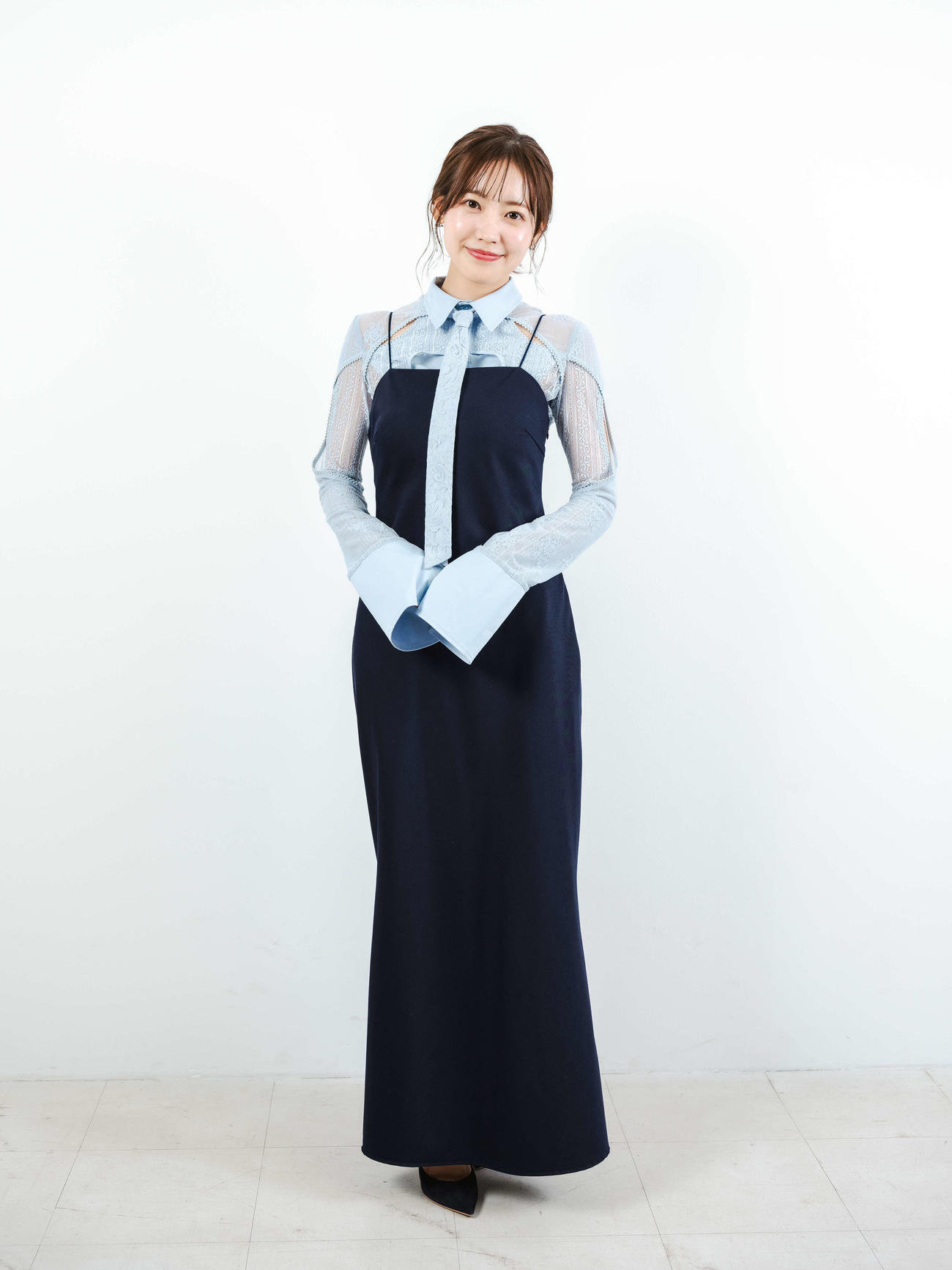 ファースト写真集「まつりの時間」について語った櫻坂46松田里奈(撮影・河田真司)
