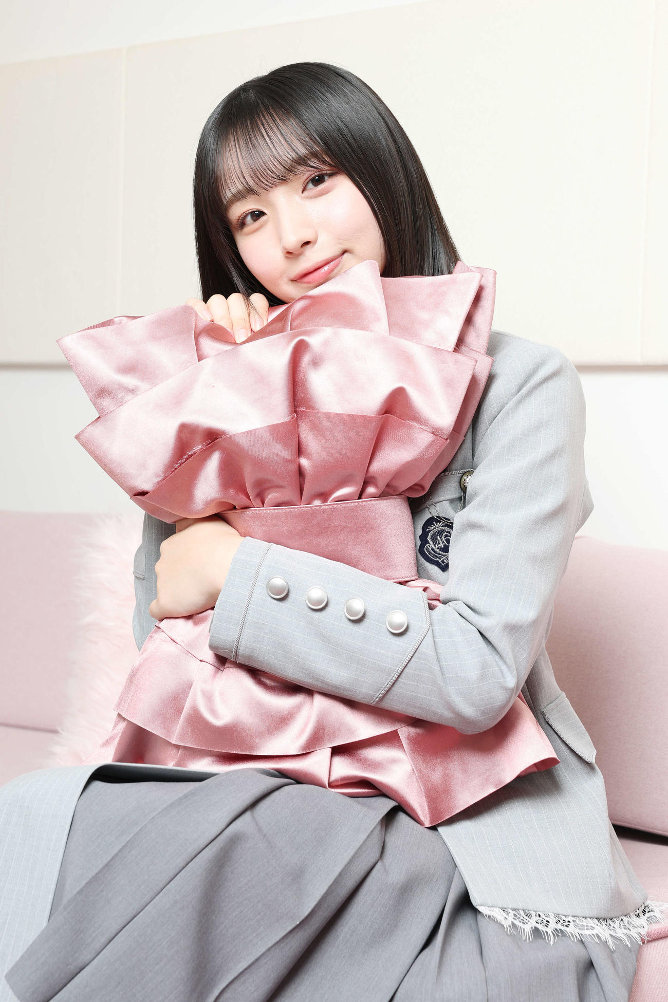 日向坂46の16枚目シングル「クリフハンガー」で初センターを務める大野愛実（撮影・宮地輝）