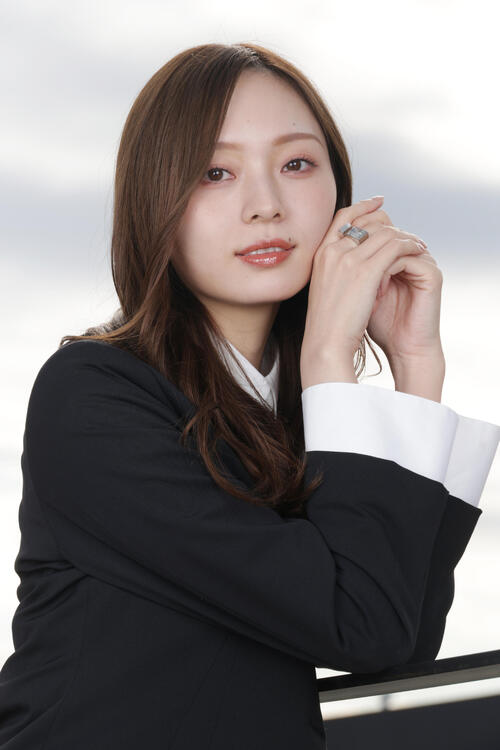 自然体でありながらどこかに芯の強さを感じさせる乃木坂46のキャプテン梅澤美波(撮影・中島郁夫)
