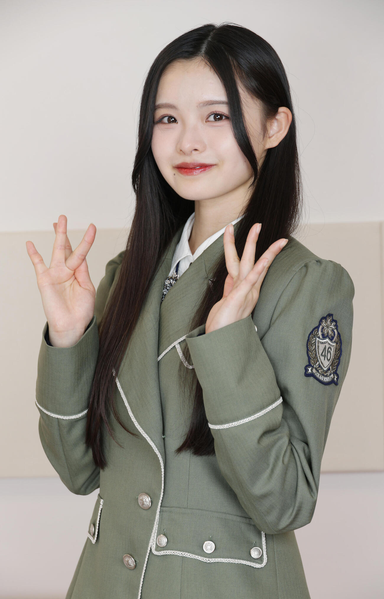 3月に春を運んできた櫻坂46浅井恋乃未（撮影・中島郁夫）
