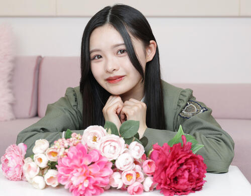 3月に春を運んできた櫻坂46浅井恋乃未（撮影・中島郁夫）