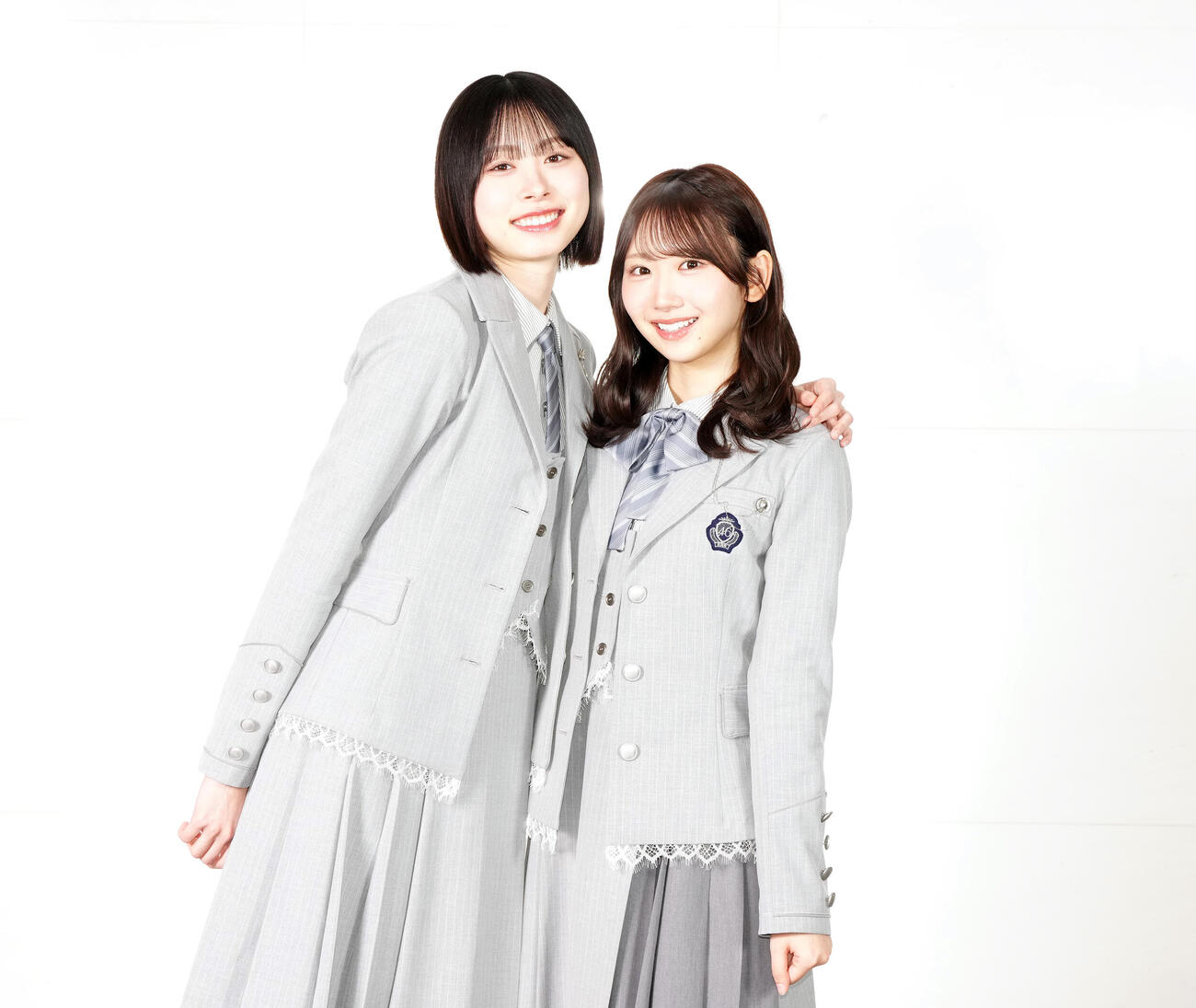 「7回目のひな誕祭」について思いを語った日向坂46の髙橋未来虹（左）と藤嶌果歩（撮影・江口和貴）