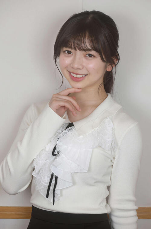 瞳が印象的な乃木坂46の長嶋凛桜（撮影・中島郁夫）
