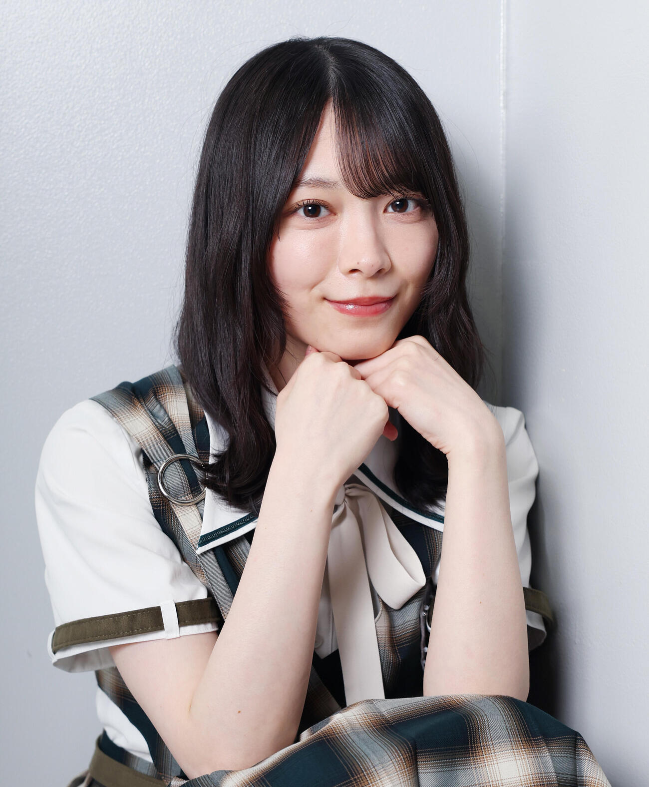 柔らかい表情を見せる森田ひかる（撮影・増田悦実）