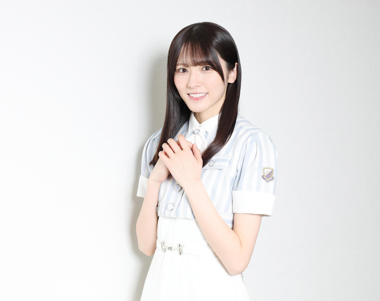 乃木坂46の42枚目シングル「是非に及ばず」で初選抜入りした大越ひなの（撮影・宮地輝）