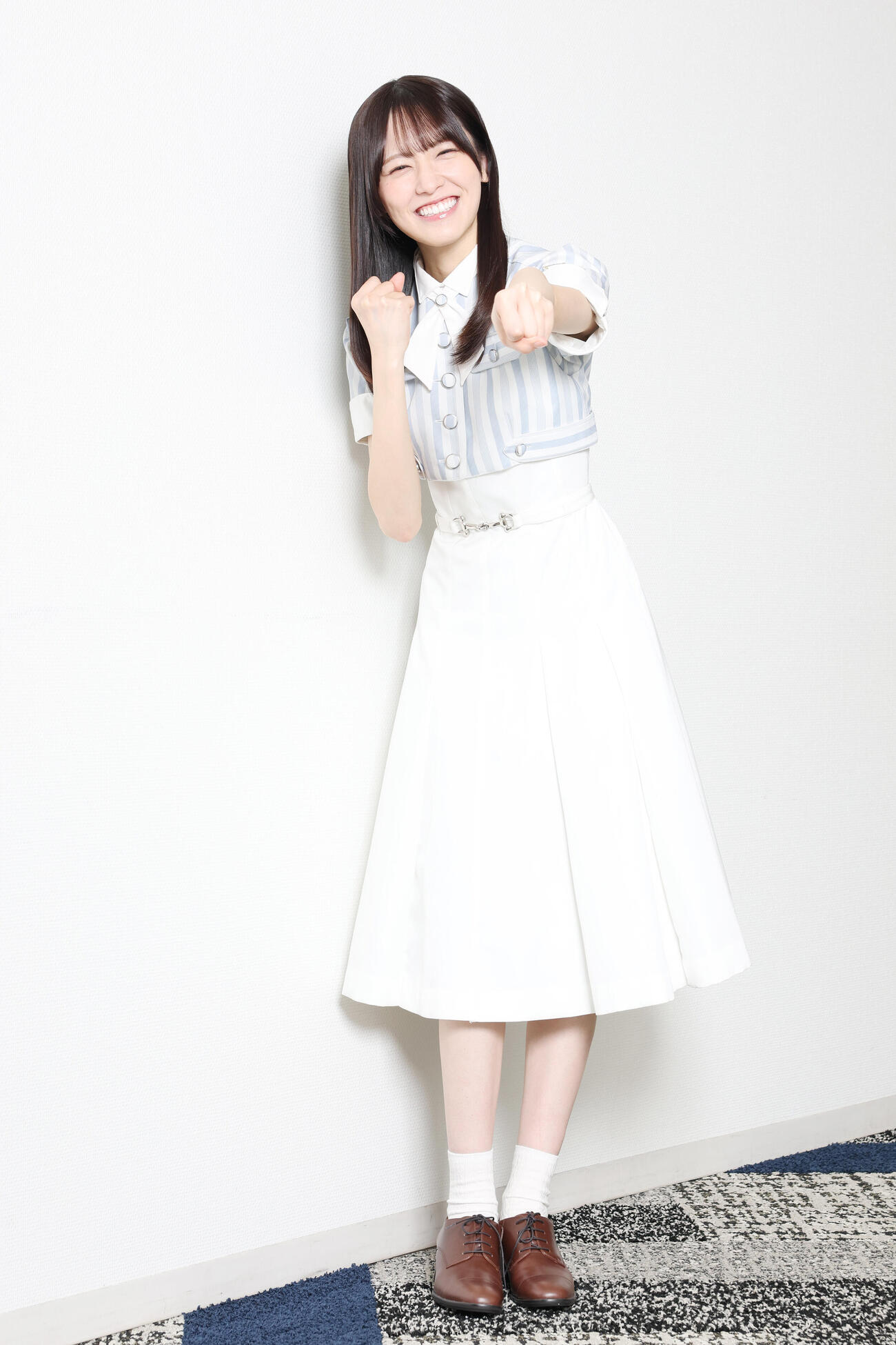 乃木坂46の42枚目シングル「是非に及ばず」で初選抜入りした大越ひなの（撮影・宮地輝）