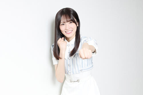 乃木坂46の42枚目シングル「是非に及ばず」で初選抜入りした大越ひなの（撮影・宮地輝）