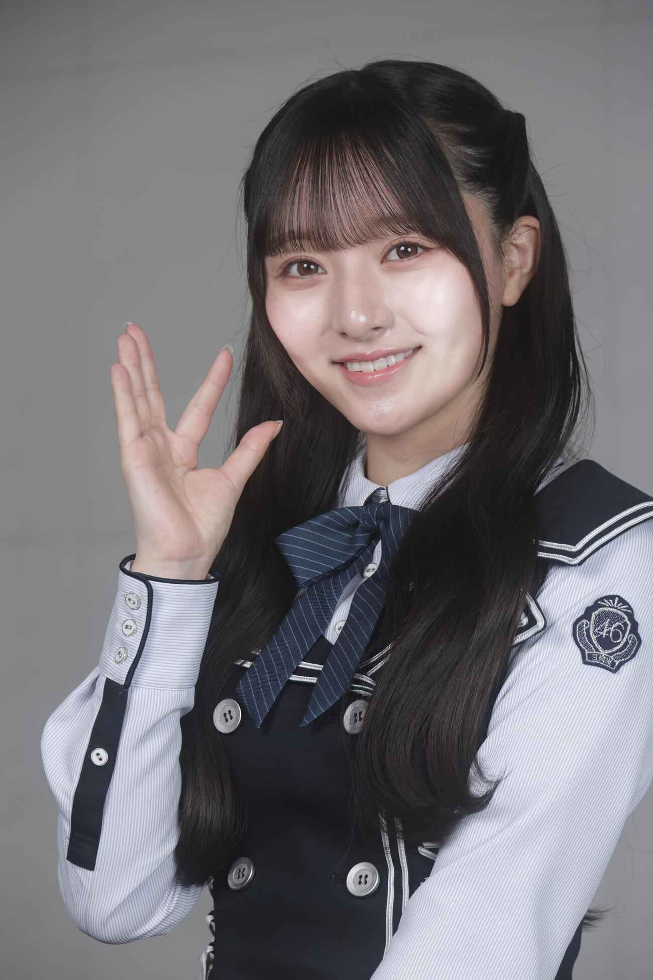 五期生LIVEについて語った日向坂46の片山紗希（撮影・中島郁夫）