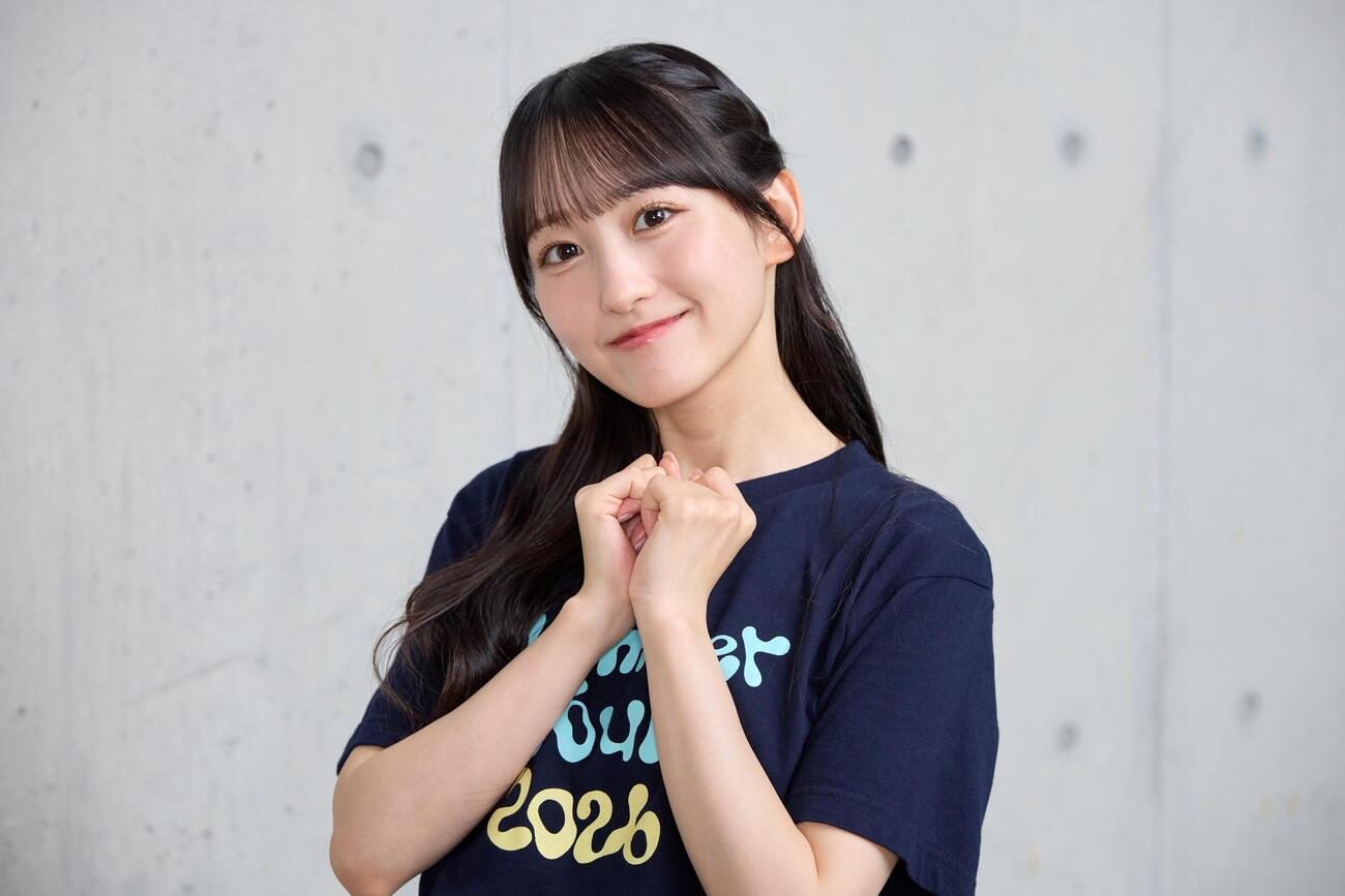 優しい笑顔を見せる乃木坂46一ノ瀬美空（撮影・佐久間美沙カメラマン）