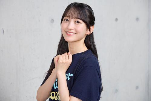 優しい笑顔を見せる乃木坂46一ノ瀬美空（撮影・佐久間美沙カメラマン）