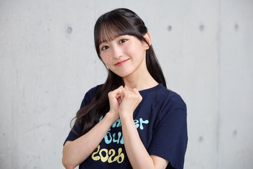 優しい笑顔を見せる乃木坂46一ノ瀬美空（撮影・佐久間美沙カメラマン）