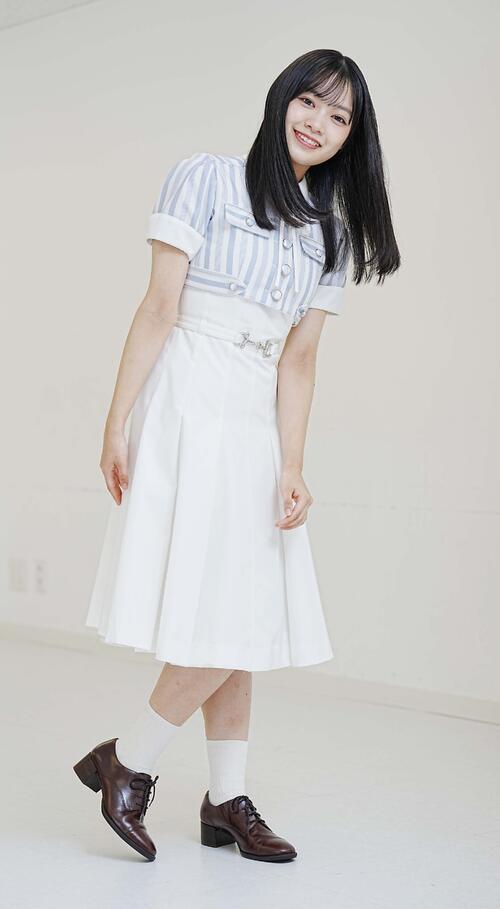 はじめての神宮球場公演を前に胸が高鳴る乃木坂46小津玲奈(撮影・小沢裕)