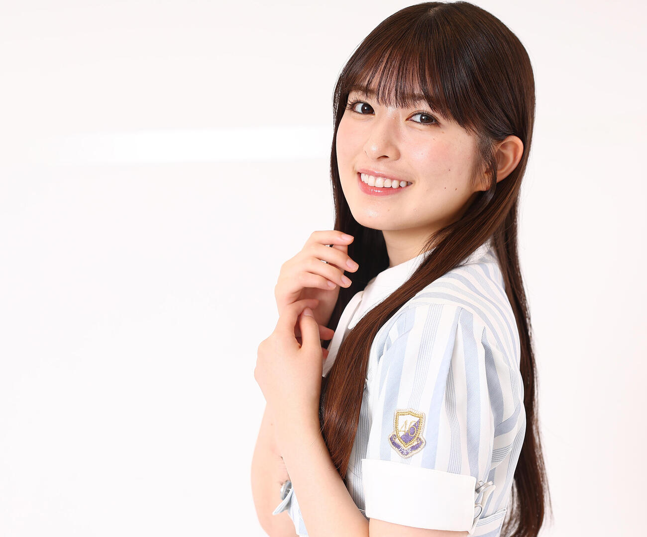 42ndSGアンダーライブの座長を務める乃木坂46の小川彩（撮影・野上伸悟）