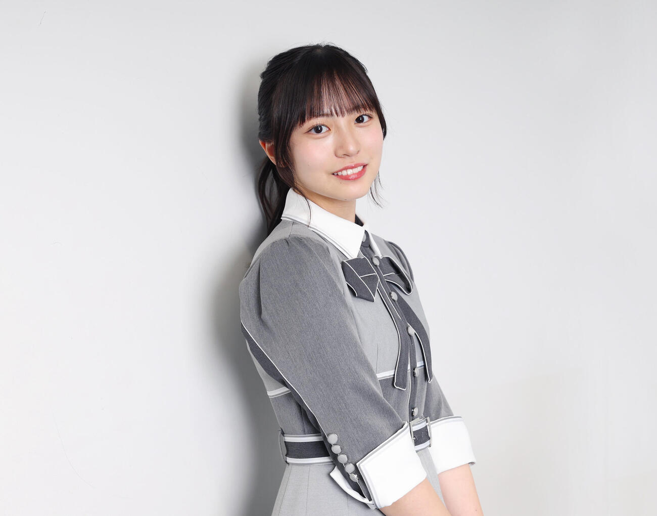 柔らかい笑顔を見せる正源司陽子（撮影・増田悦実）