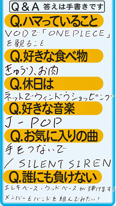 城田美遥Ｑ＆Ａ