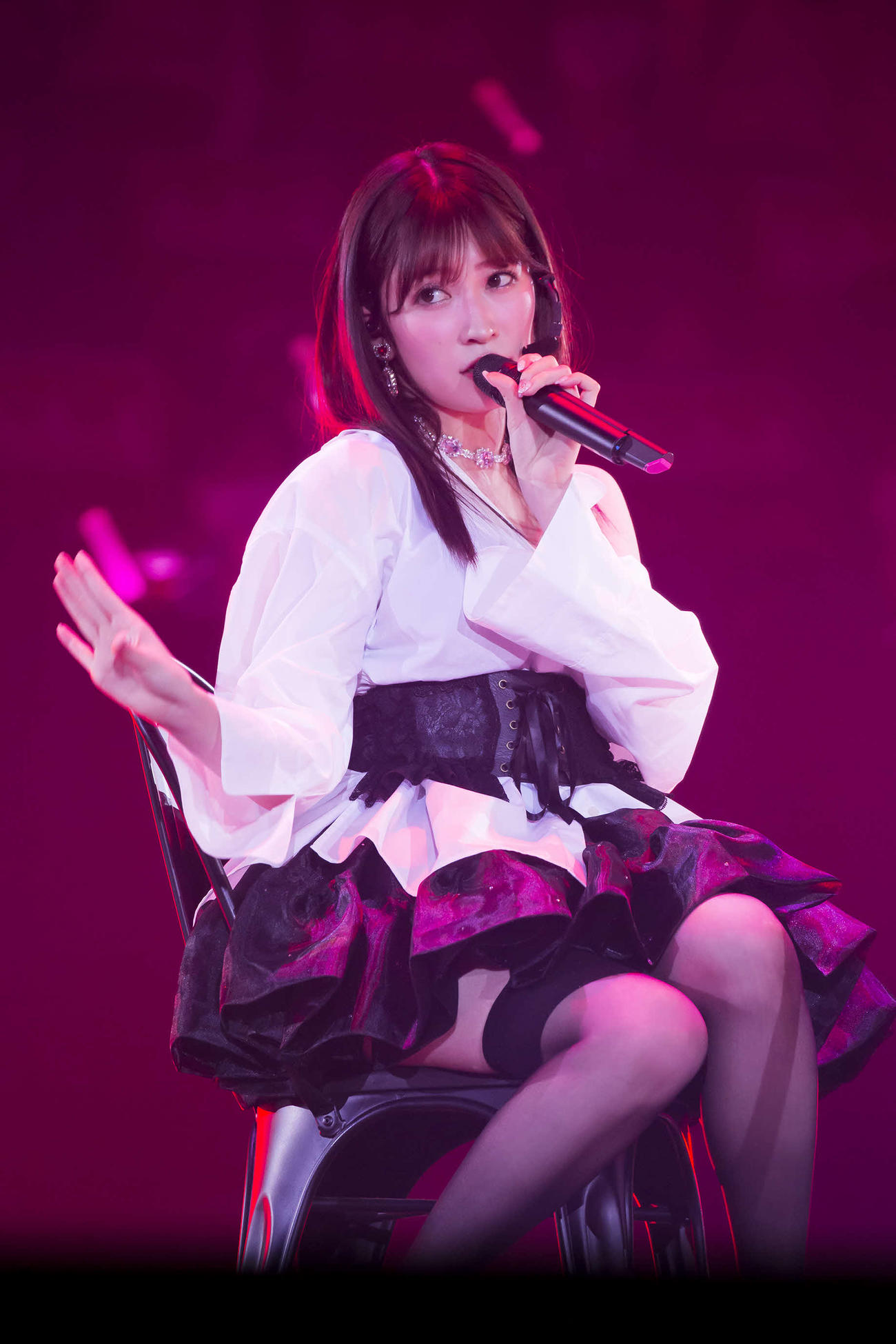 卒業コンサートを行った吉田朱里（C）NMB48