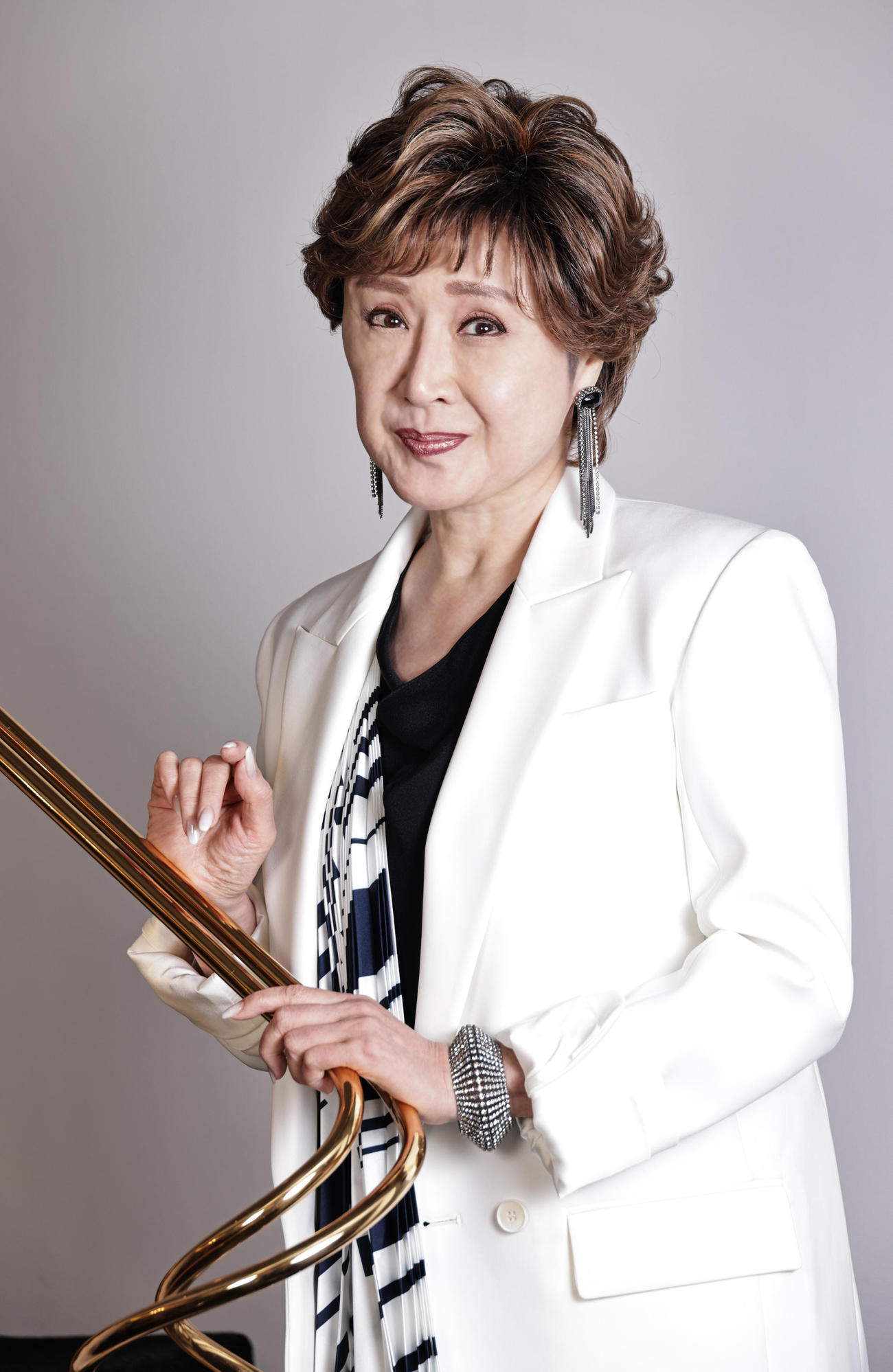 「道路で例えるなら一般道を走っている」と言う小林幸子。「一般道ってとても面白いんですよ。今が1番楽しい」と付け加えた（撮影・中島郁夫）