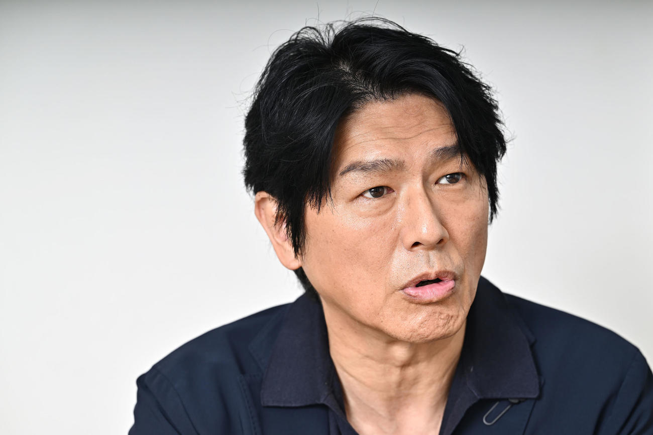 私が学生時代に見ていた深夜放送のドラマで、鍛え上げられた肉体を披露していた高橋克典さん。今も変わらぬ若々しさに驚きました（撮影・滝沢徹郎）