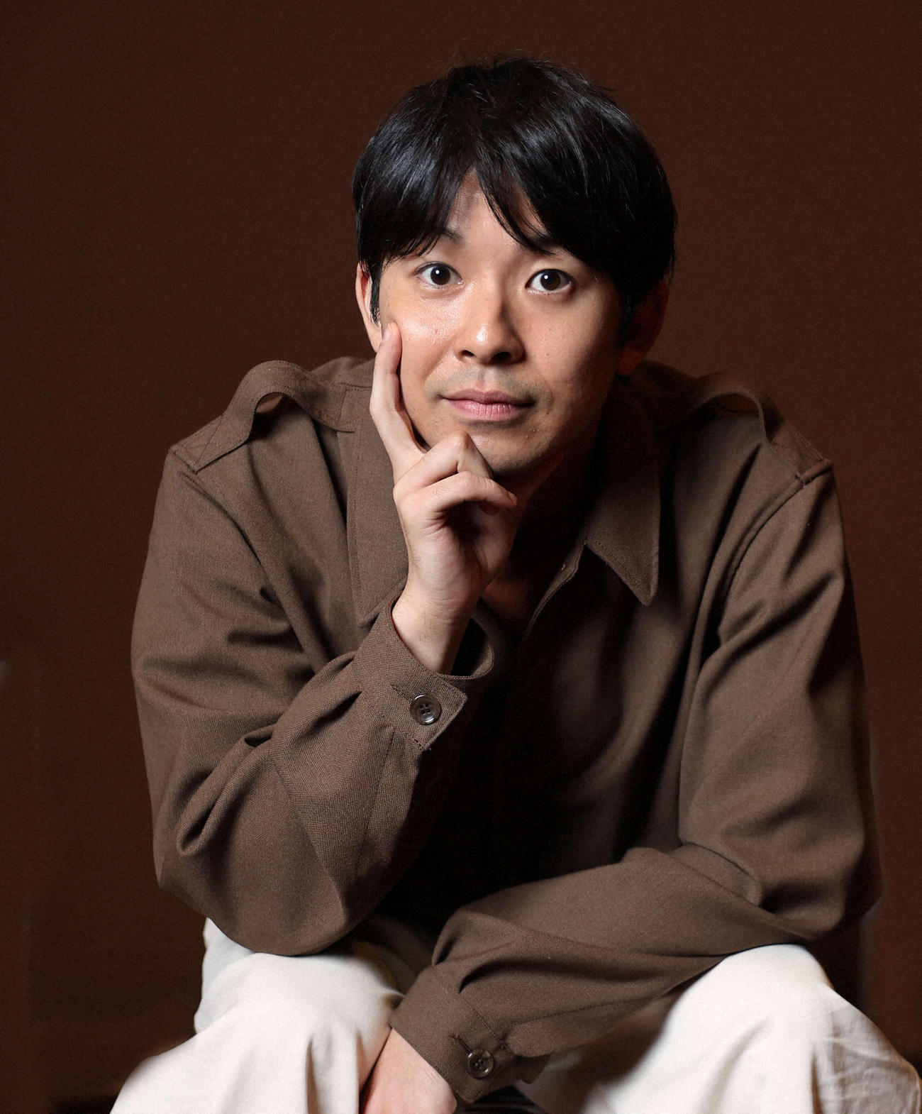 NHK大河ドラマ「豊臣兄弟！」の主演を務める仲野太賀はクールな表情を見せる（撮影・増田悦実）