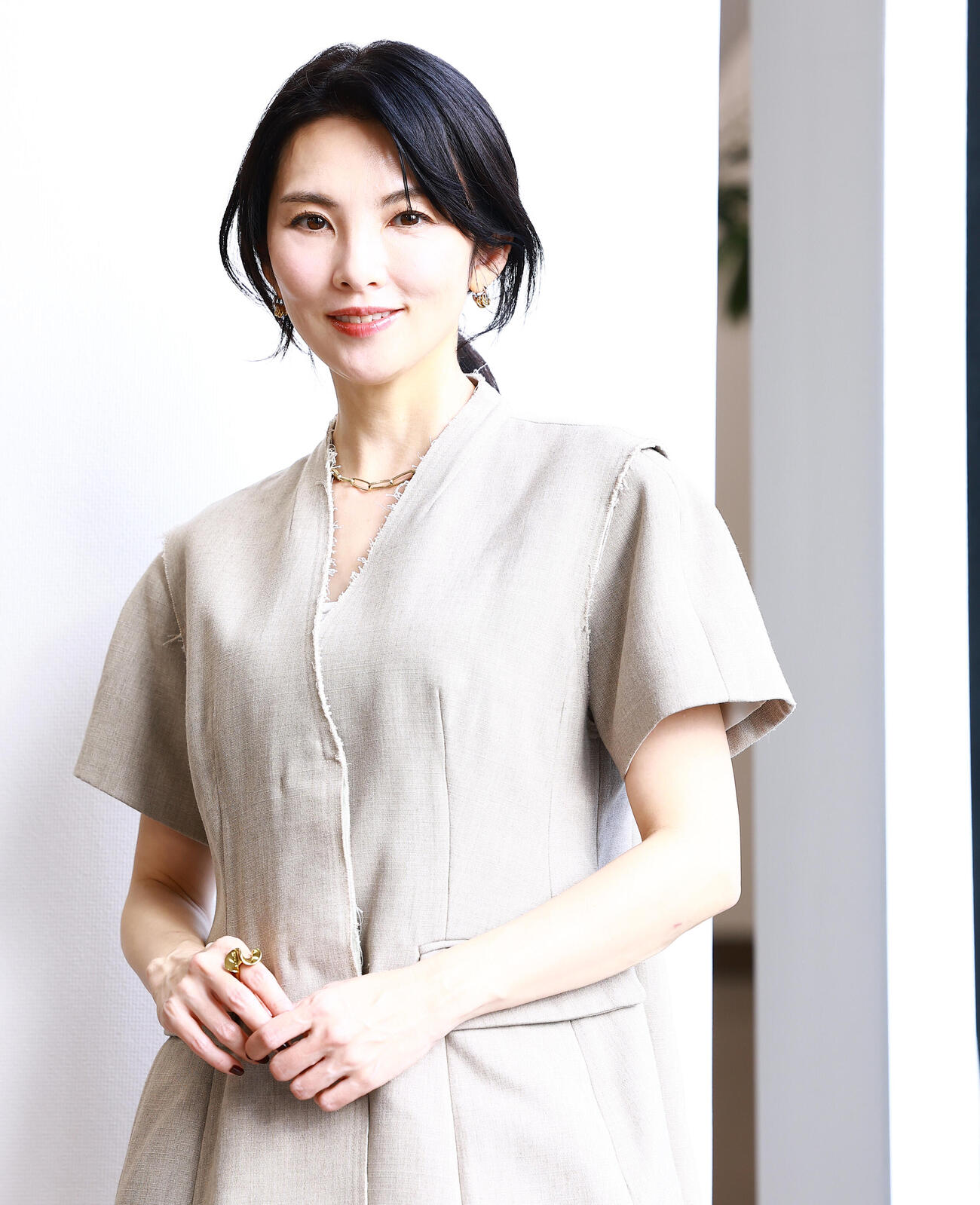デビュー当時から田中麗奈さんを度々取材してきましたが、衝撃だったみずみずしい透明感は、大人の俳優になった今も健在でした（撮影・野上伸悟）
