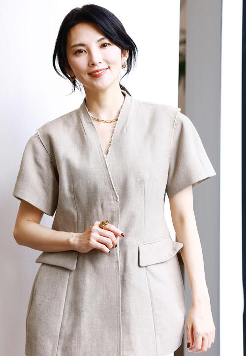デビュー当時から田中麗奈さんを度々取材してきましたが、衝撃だったみずみずしい透明感は、大人の俳優になった今も健在でした（撮影・野上伸悟）