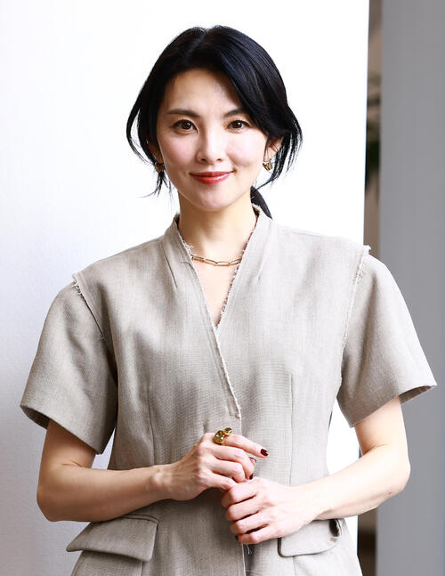 デビュー当時から田中麗奈さんを度々取材してきましたが、衝撃だったみずみずしい透明感は、大人の俳優になった今も健在でした（撮影・野上伸悟）