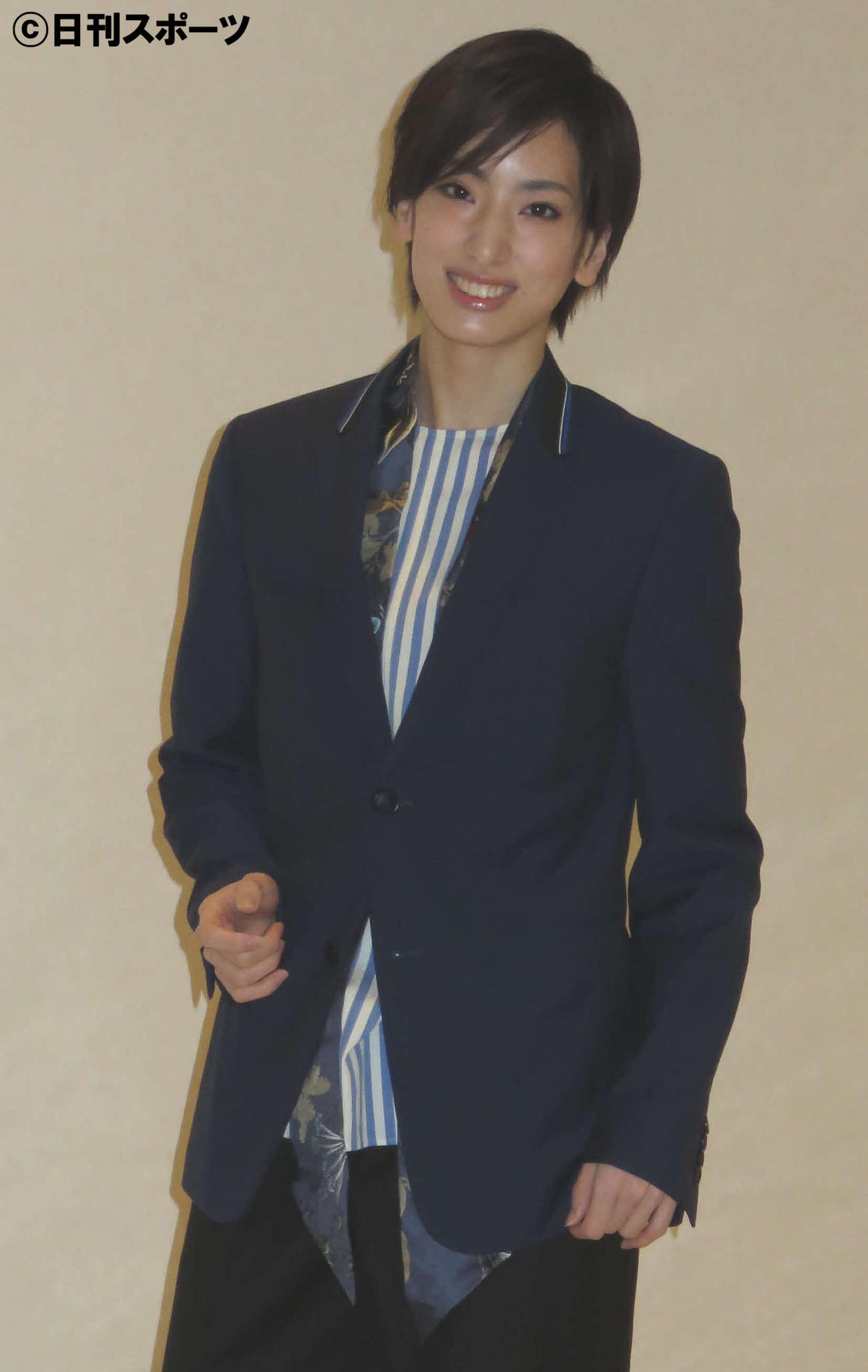 トップ本拠地2作目への思いを語った花組トップ柚香光（撮影・村上久美子）