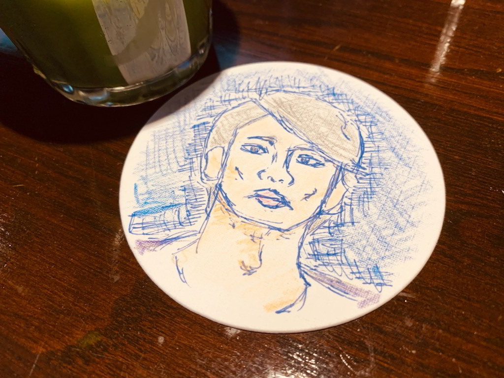 馬場良馬を描いたコースター