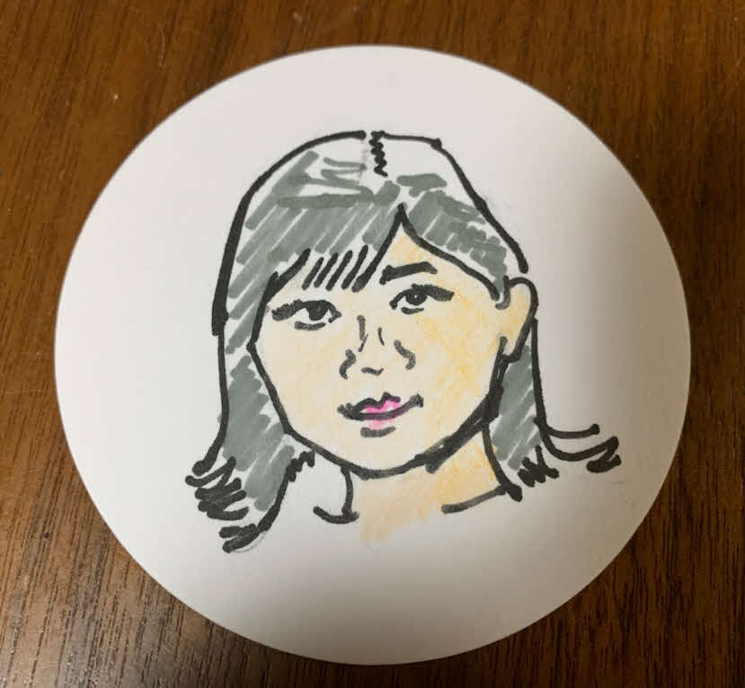 谷健二氏が描いた伊藤沙莉の似顔絵　