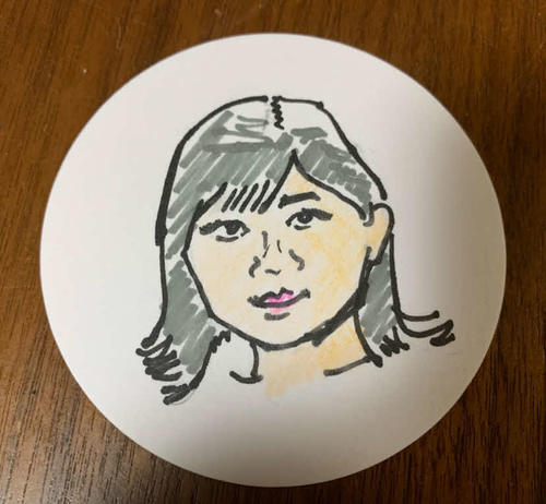 谷健二氏が描いた伊藤沙莉の似顔絵　