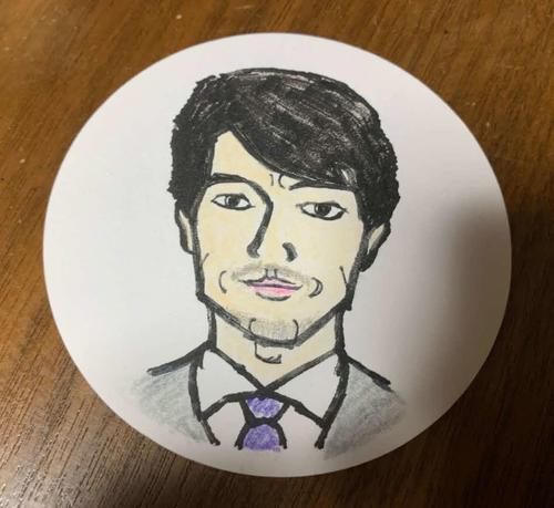 谷健二氏が描いた仲村トオルの似顔絵