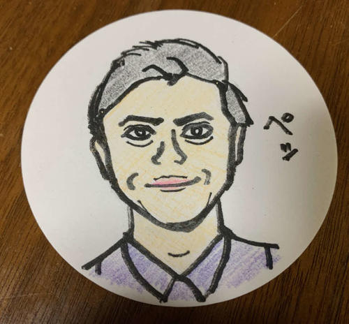 谷健二氏が描いた勝地涼の似顔絵