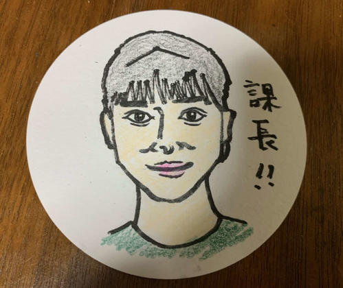 映画監督谷健二氏が描いた芳根京子の似顔絵　