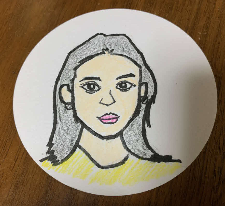 映画監督谷健二氏が描いた森川葵の似顔絵　