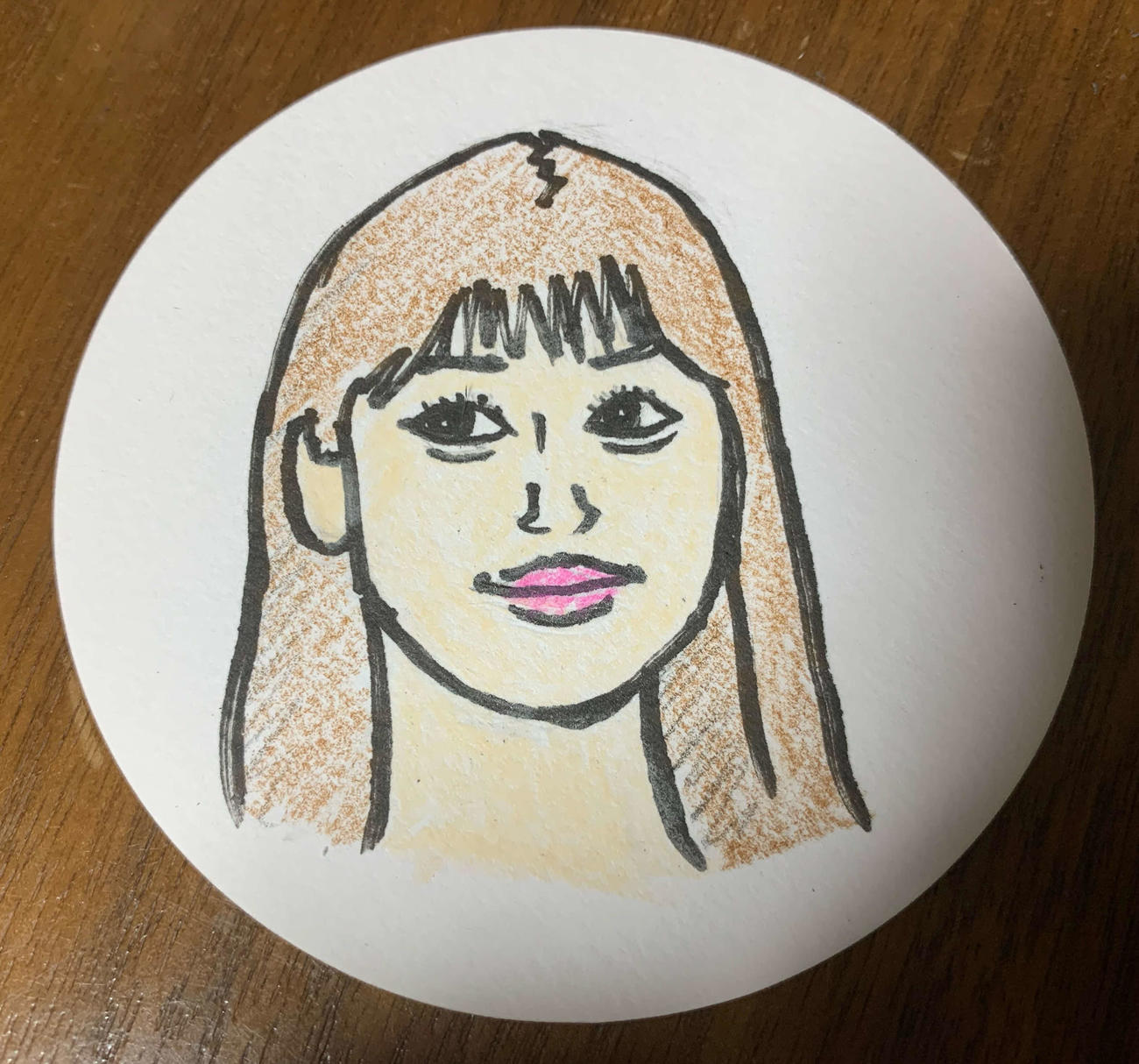 映画監督谷健二氏が描いた、生見愛瑠の似顔絵
