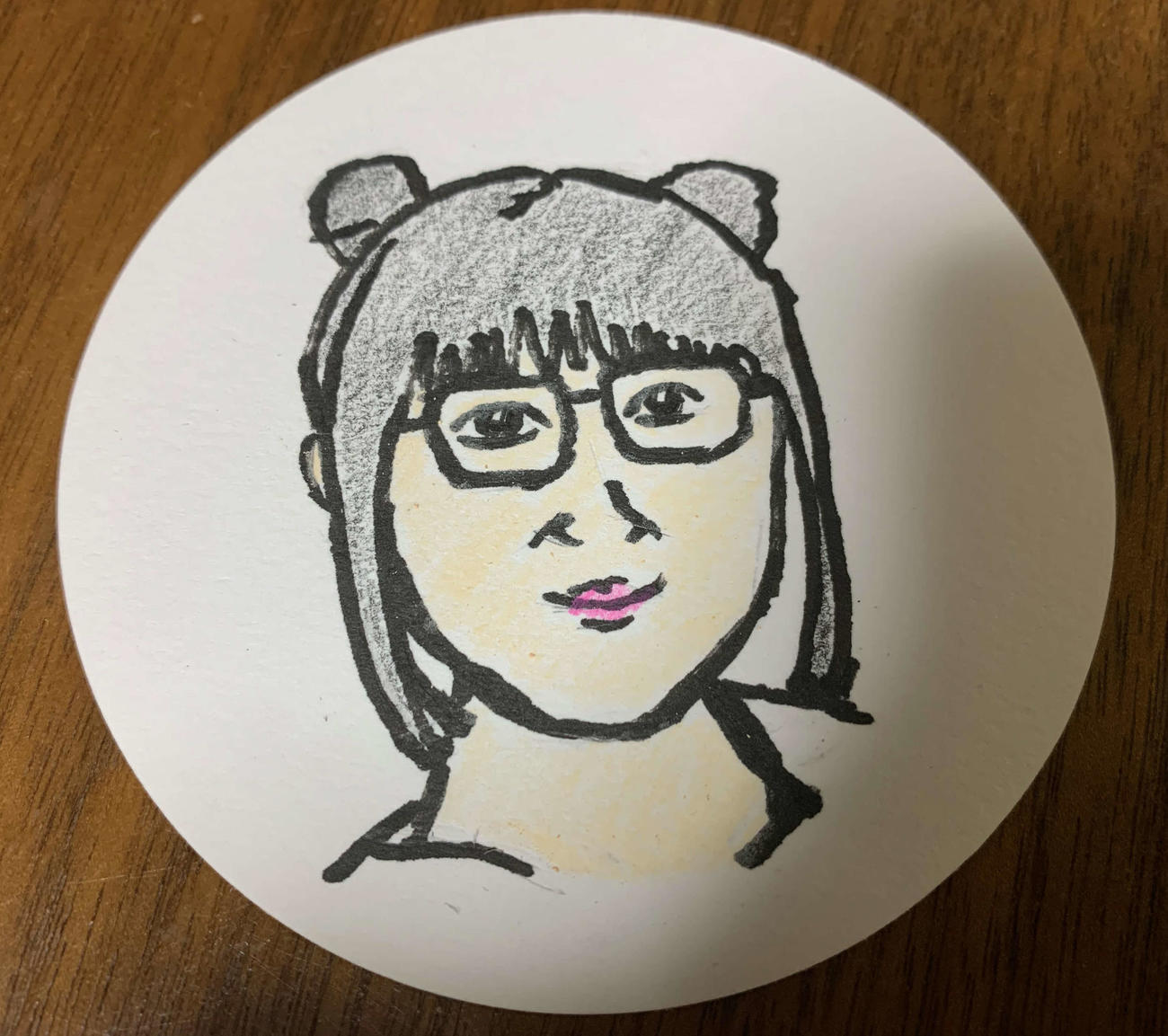 映画監督谷健二氏が描いた、本田望結の似顔絵