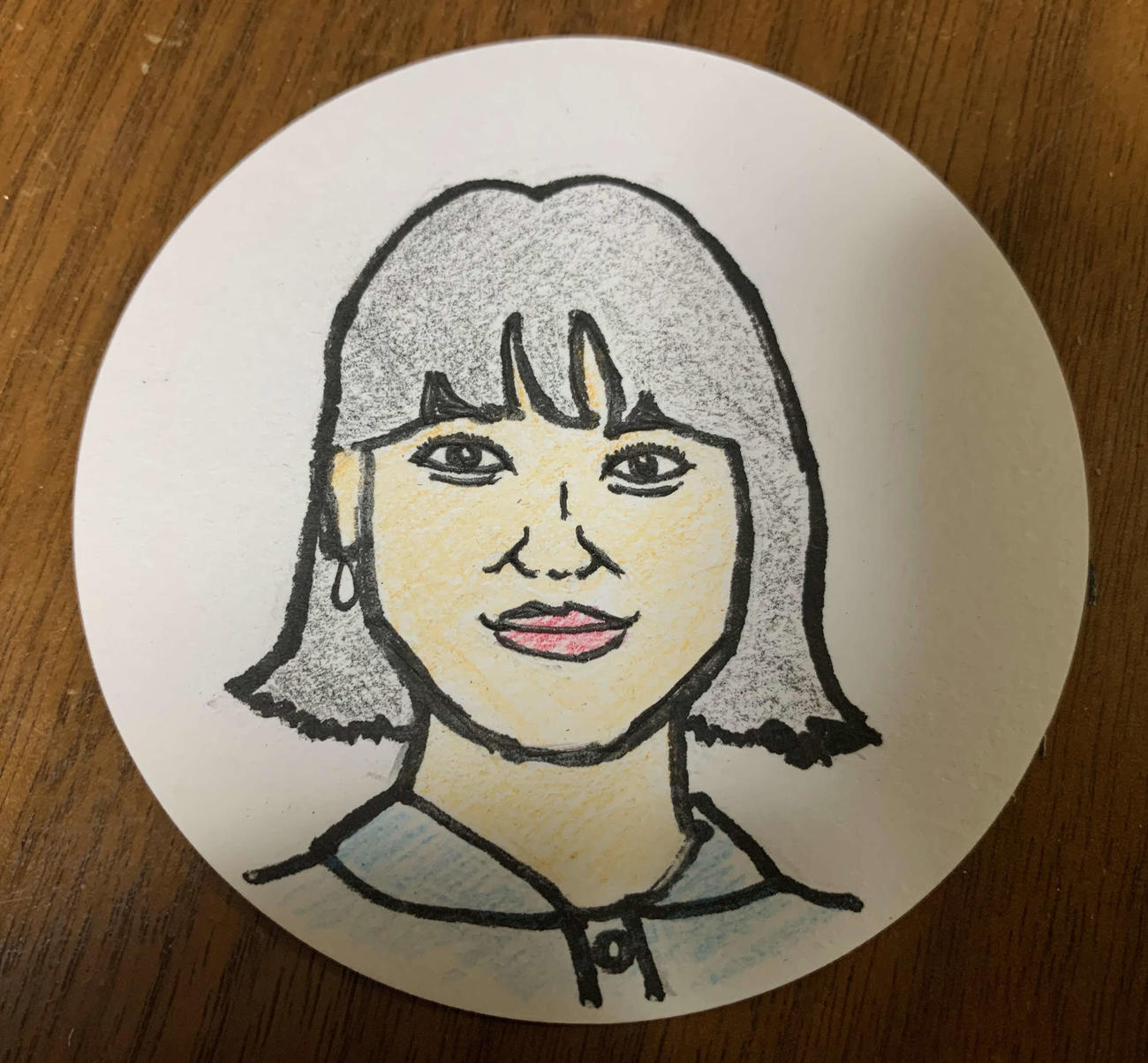 映画監督谷健二氏が描いた岸井ゆきのの似顔絵