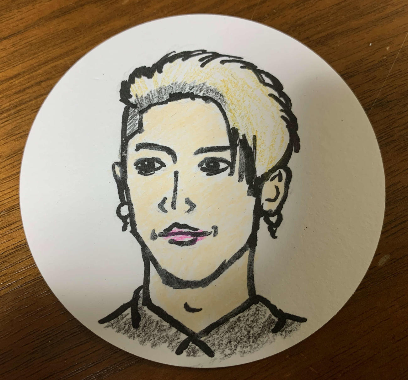 映画監督谷健二氏が描いたMIYAVIの似顔絵