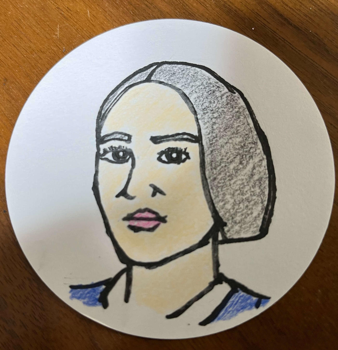 映画監督谷健二氏が描いた石橋静河の似顔絵