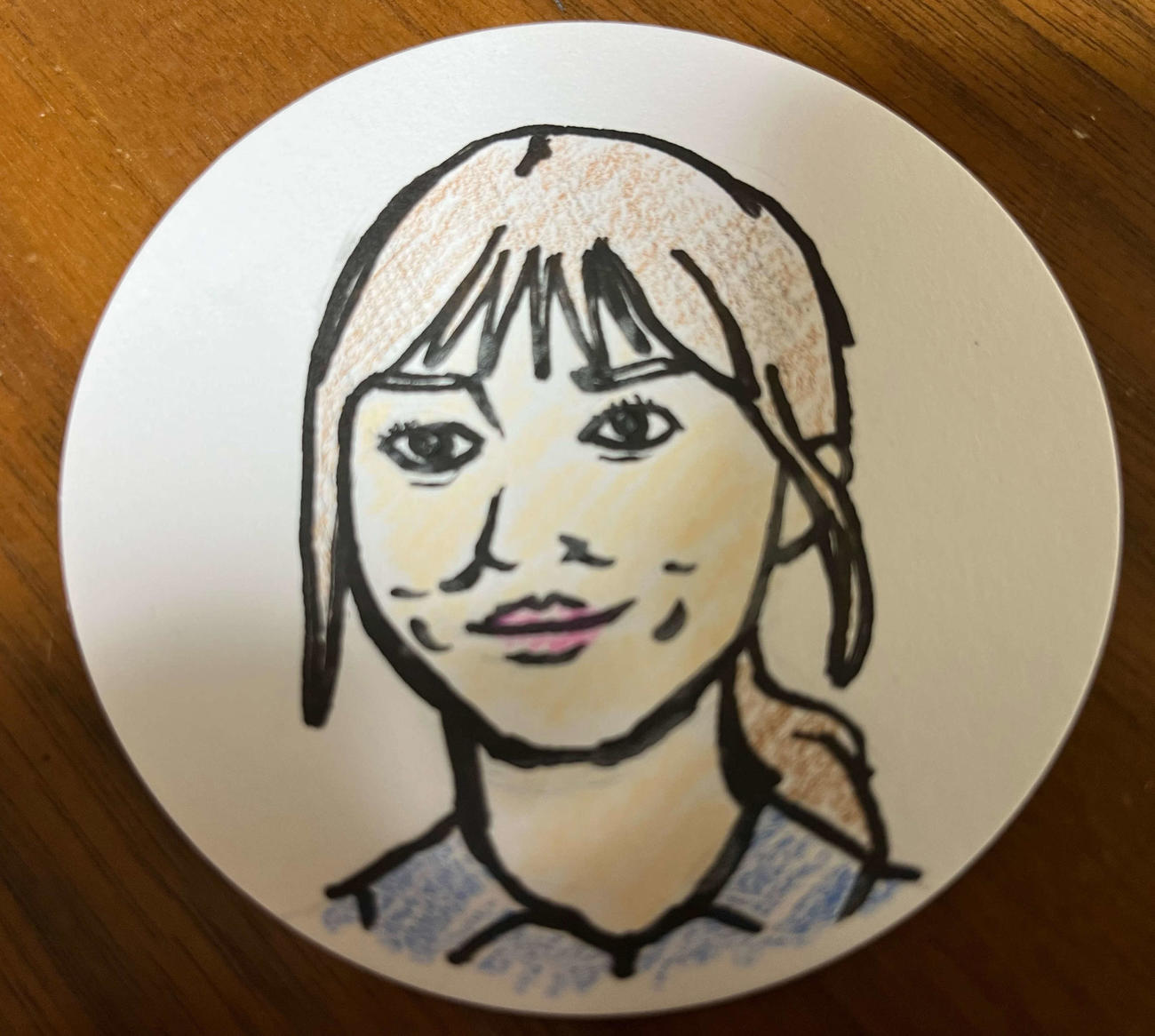 映画監督谷健二氏が描いた川口春奈の似顔絵