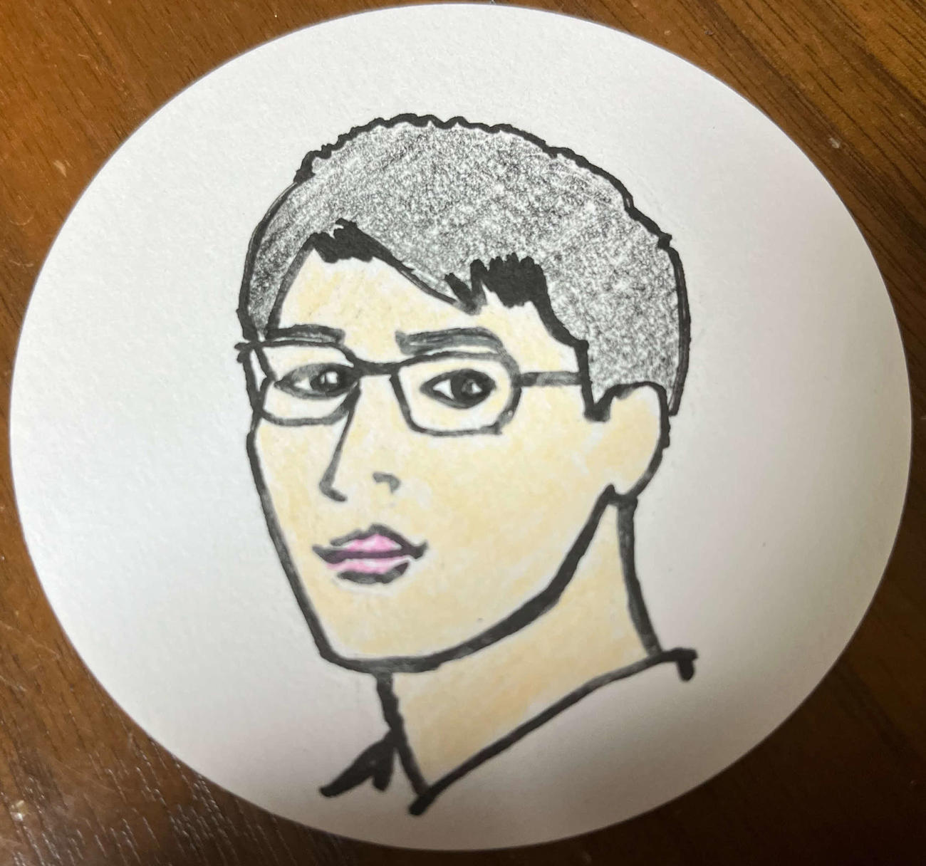 映画監督谷健二氏が描いた松田凌の似顔絵