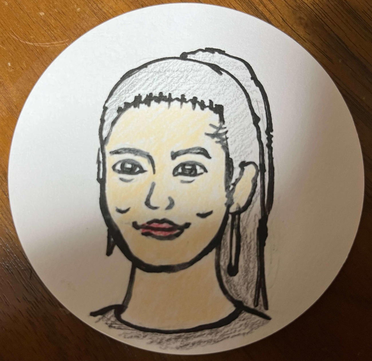 映画監督谷健二氏が描いた今田美桜の似顔絵