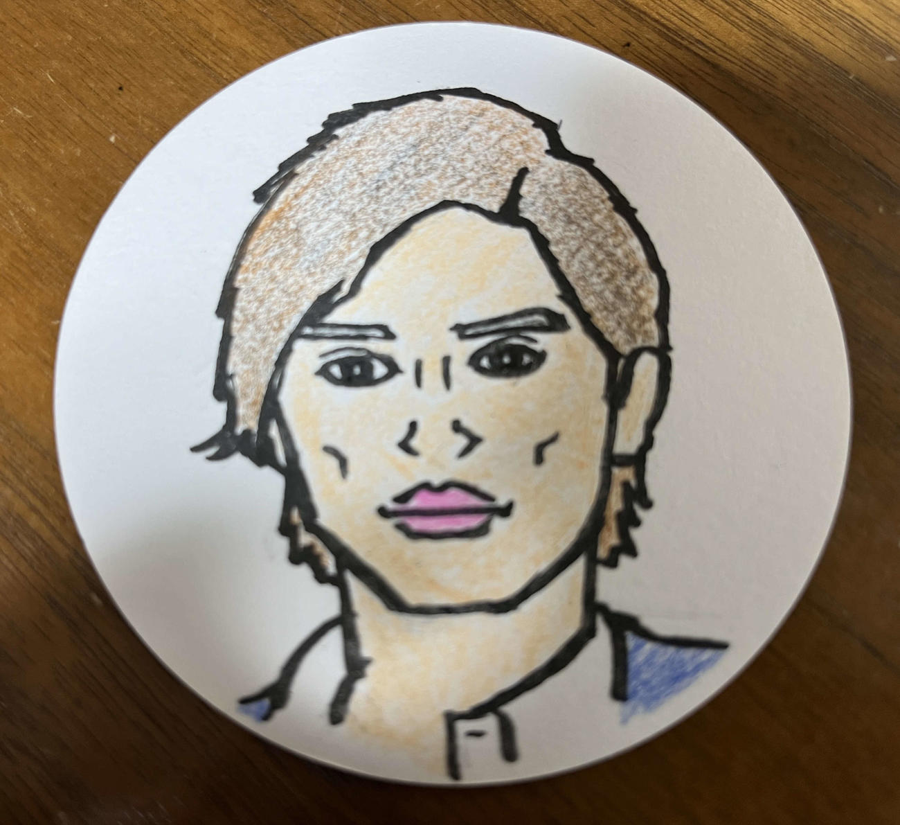 映画監督谷健二氏が描いた山本裕典の似顔絵