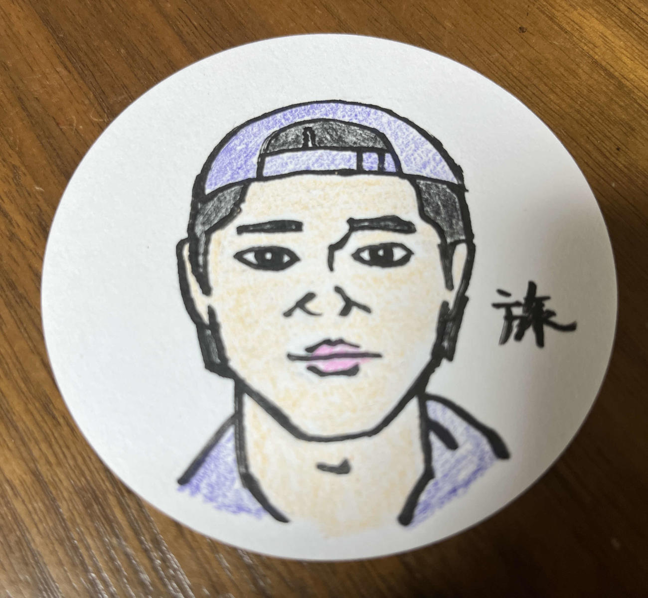 映画監督谷健二氏が描いた東出昌大の似顔絵　