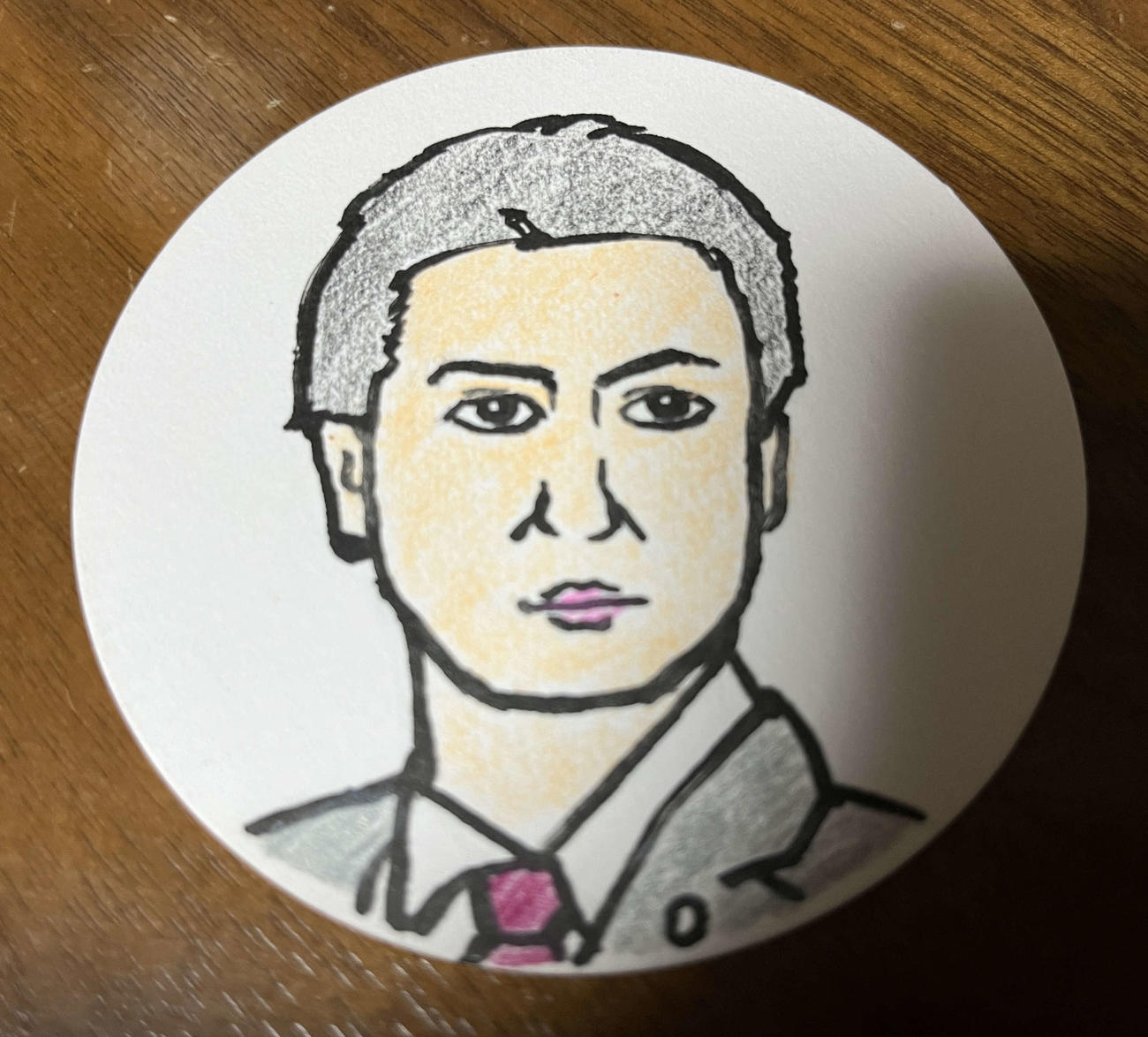 映画監督谷健二氏が描いた玉山鉄二の似顔絵　