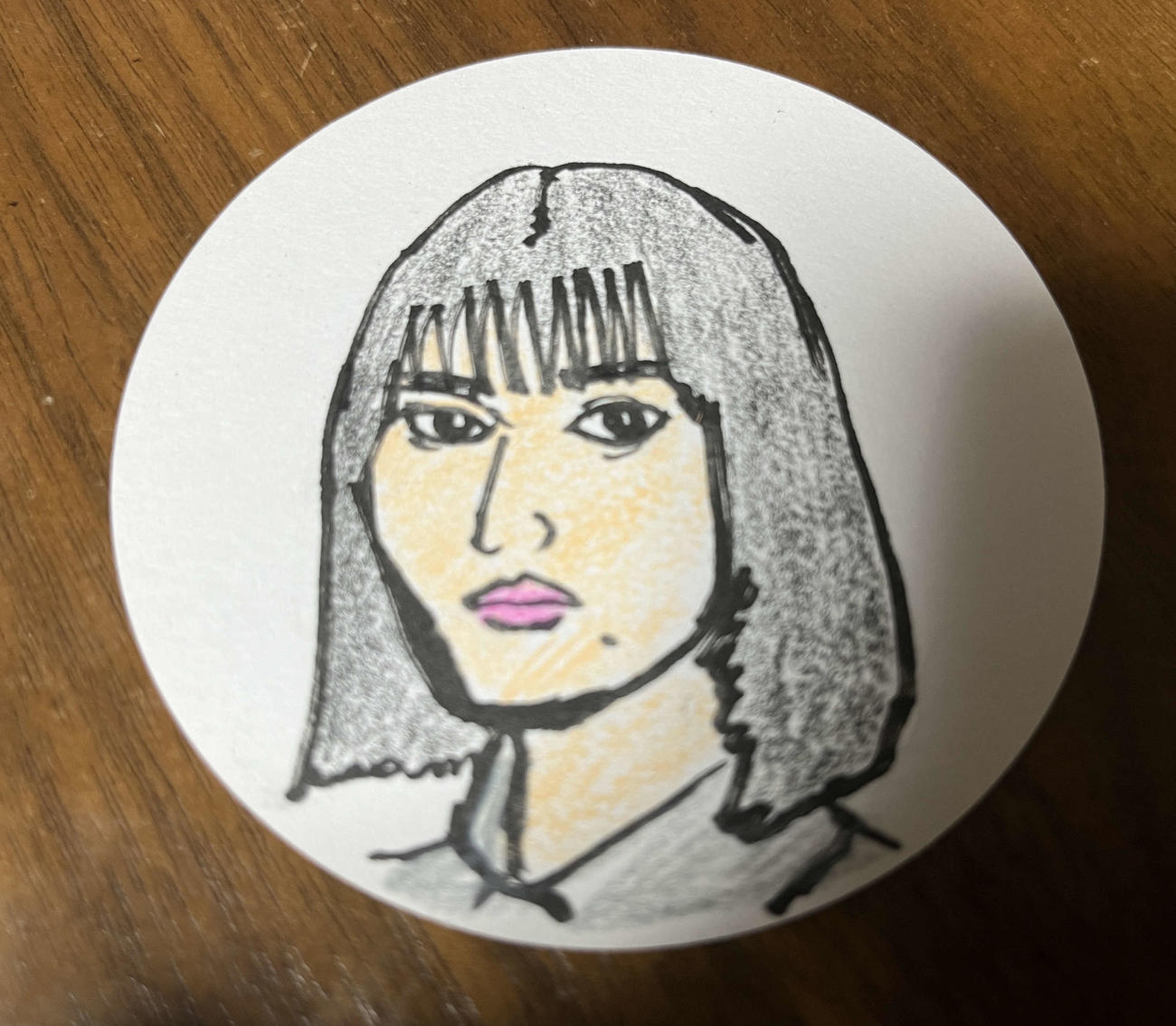 映画監督谷健二氏が描いた橋本愛の似顔絵　