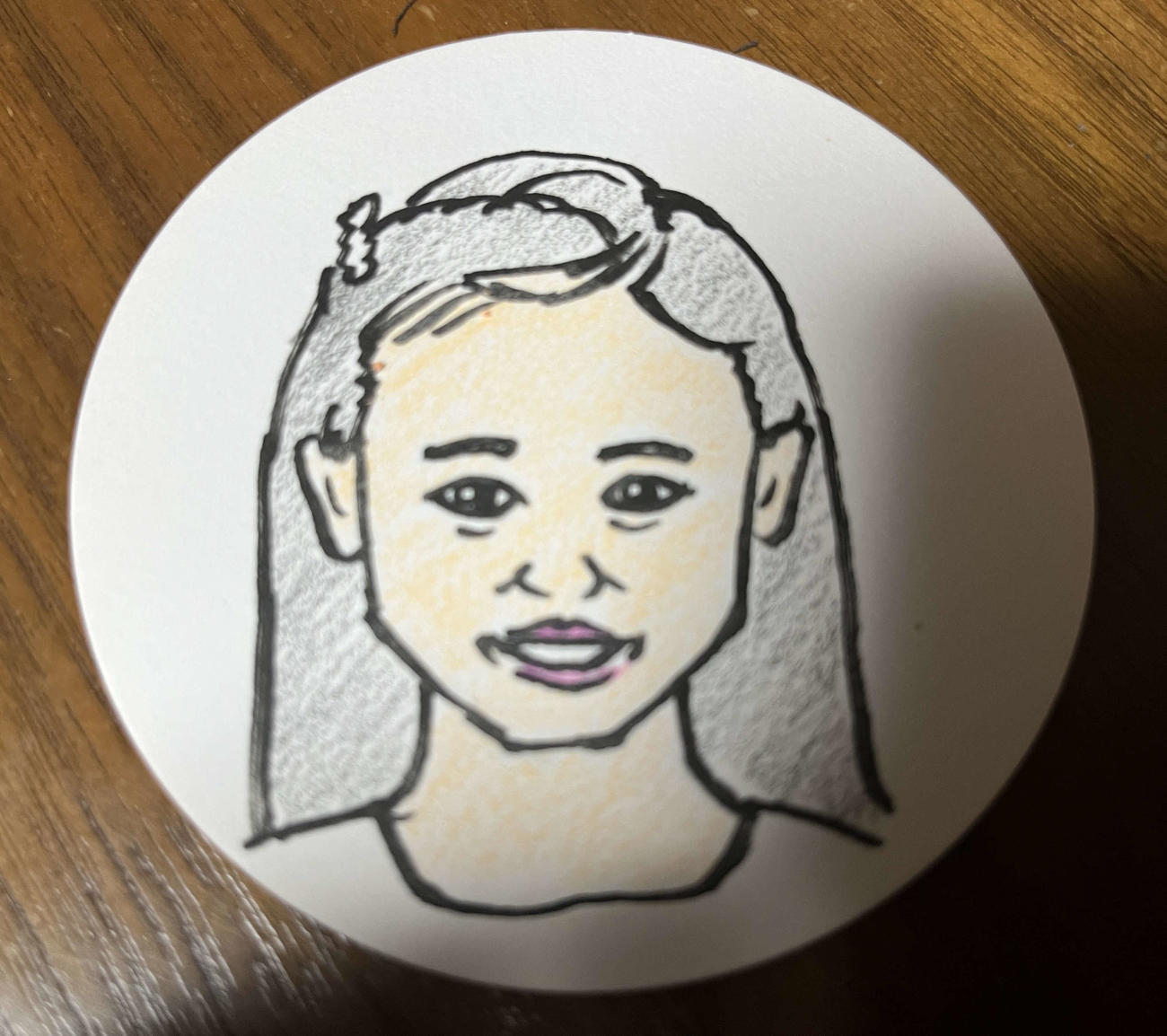 映画監督谷健二氏が描いた泉谷星奈の似顔絵