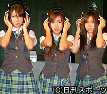 恐怖の音に顔をゆがめるＡＫＢ４８の３人