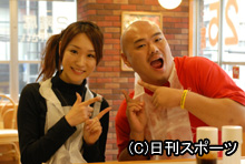 テレ朝の堂真理子アナは、ドラマで安田大サーカスのクロちゃんと牛丼店で共演